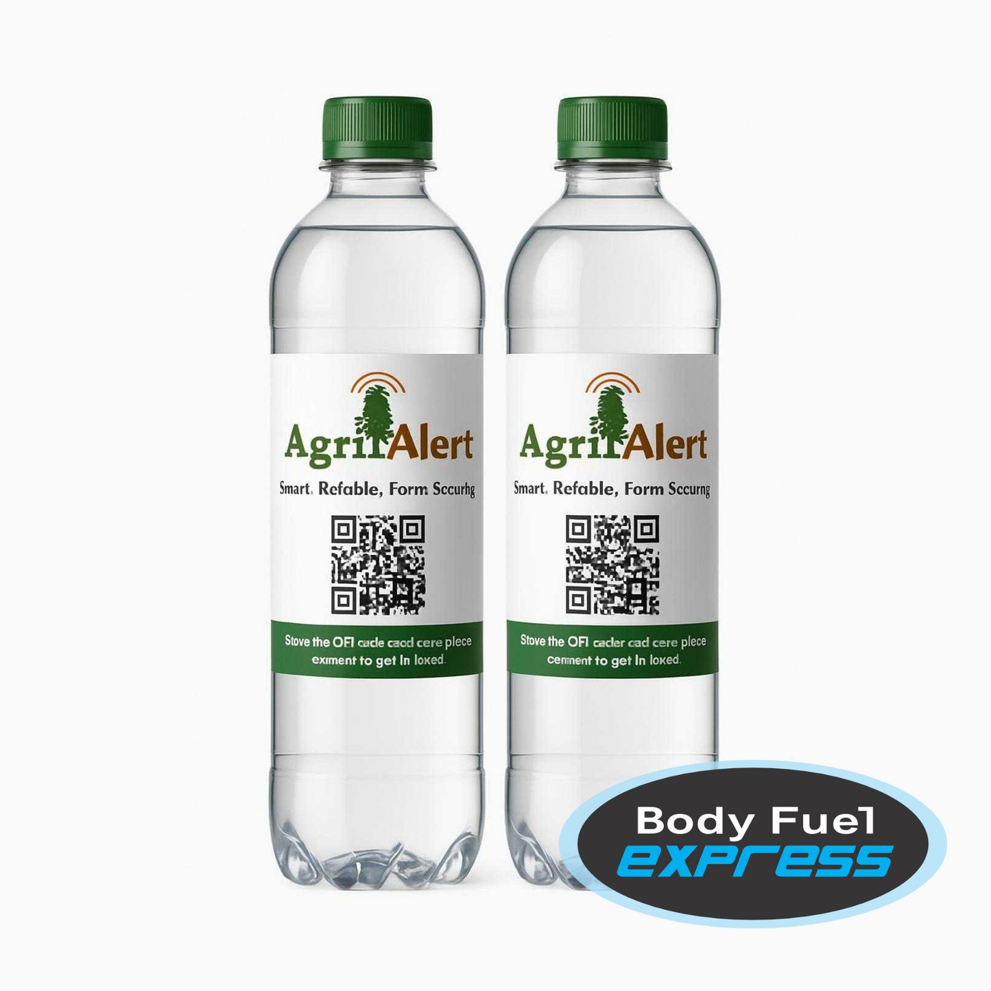500ml Clear Cylindrical Water Bottle – Custom Branded
