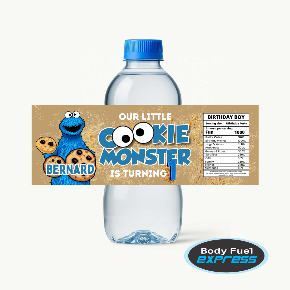 350ml Blue Water Bottle – Custom Branded
