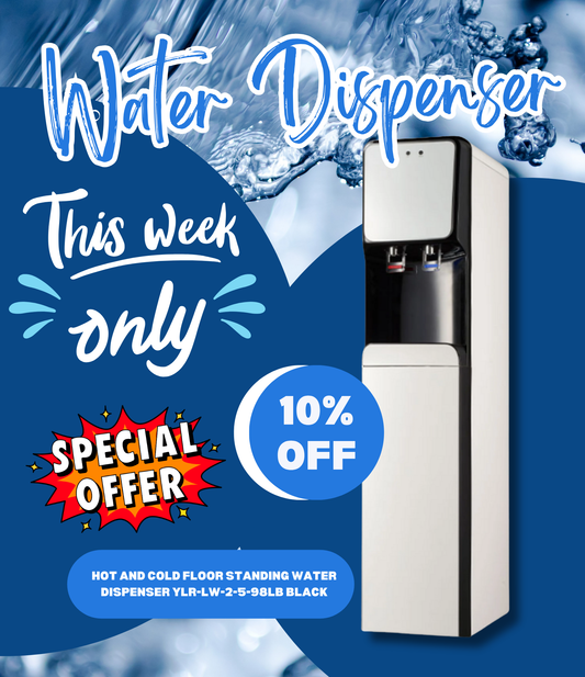 Hot And Cold Floor Standing Water Dispenser YLR-LW-2-5-98LB BLACK
