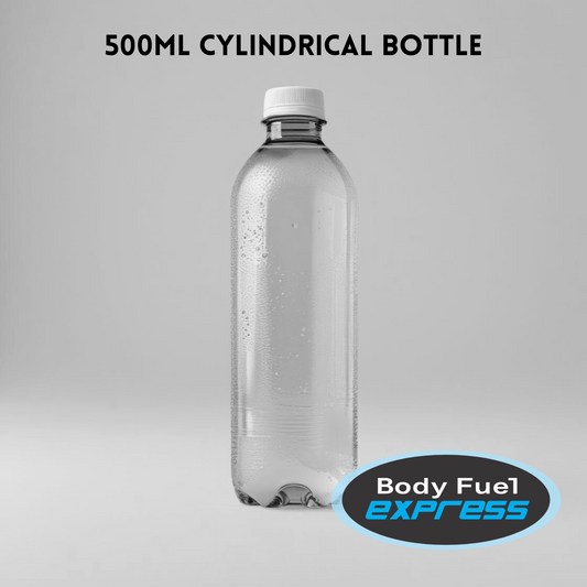 500ml Clear Cylindrical Water Bottle – Custom Branded