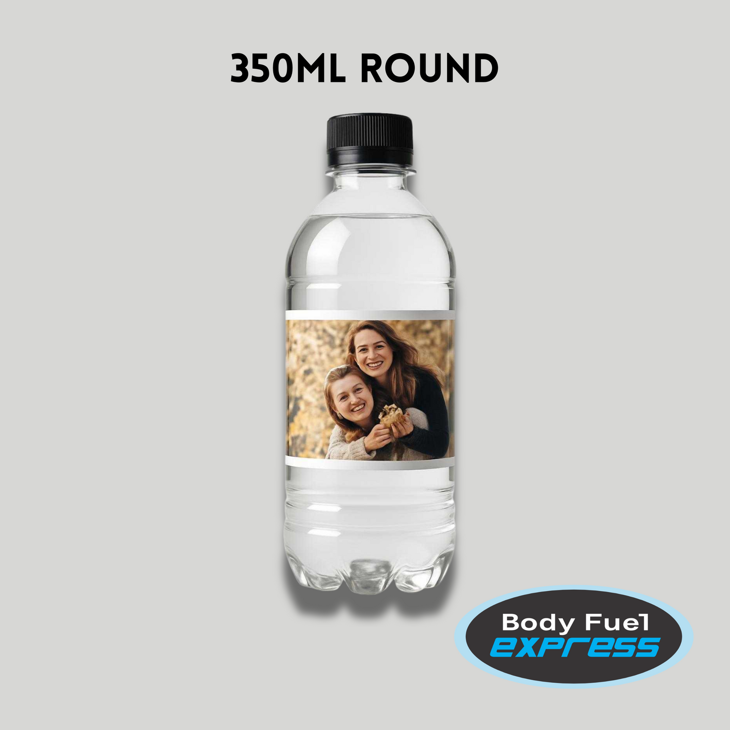 350ml Clear Water Bottle – Custom Branded