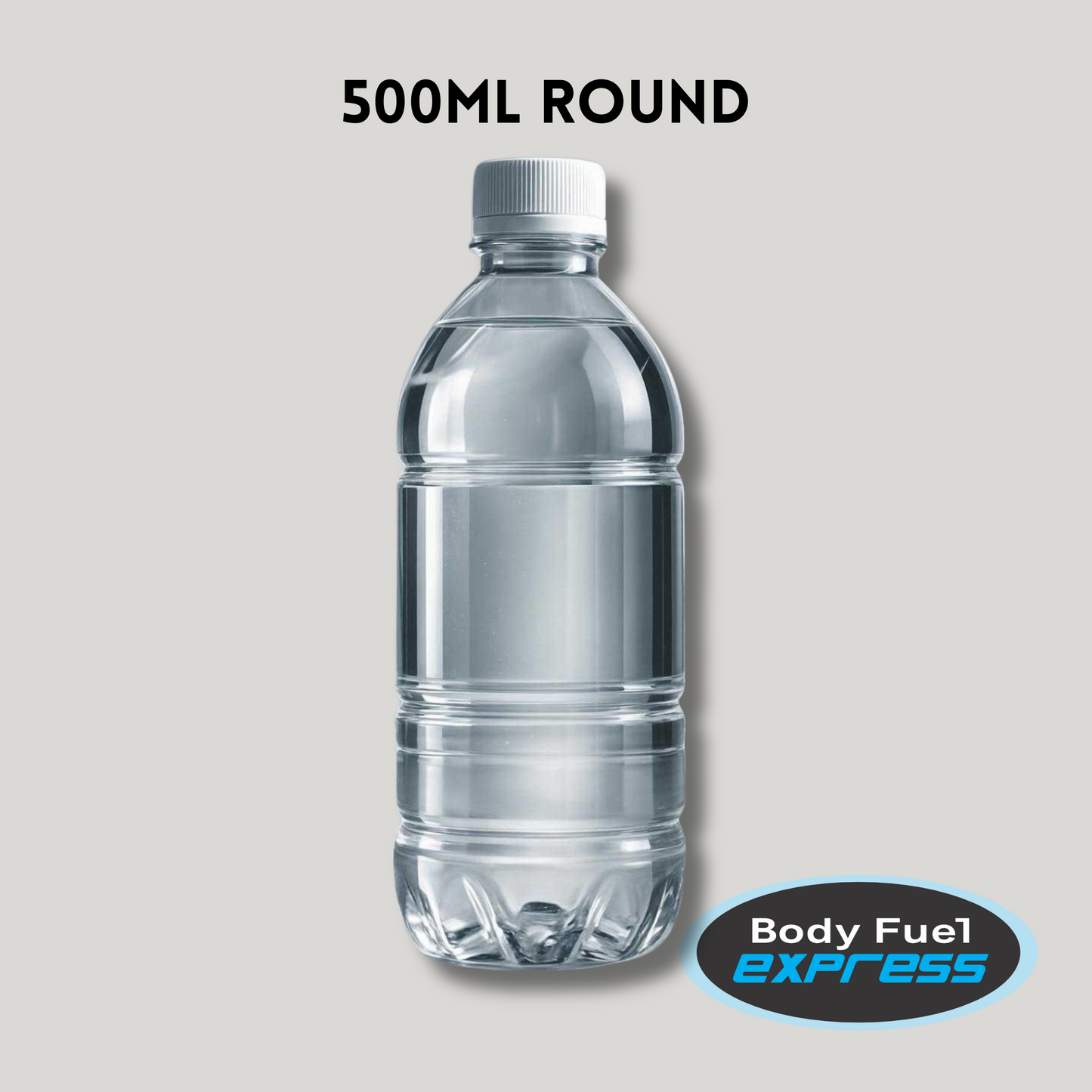 500ml Clear Round Water Bottle – Custom Branded